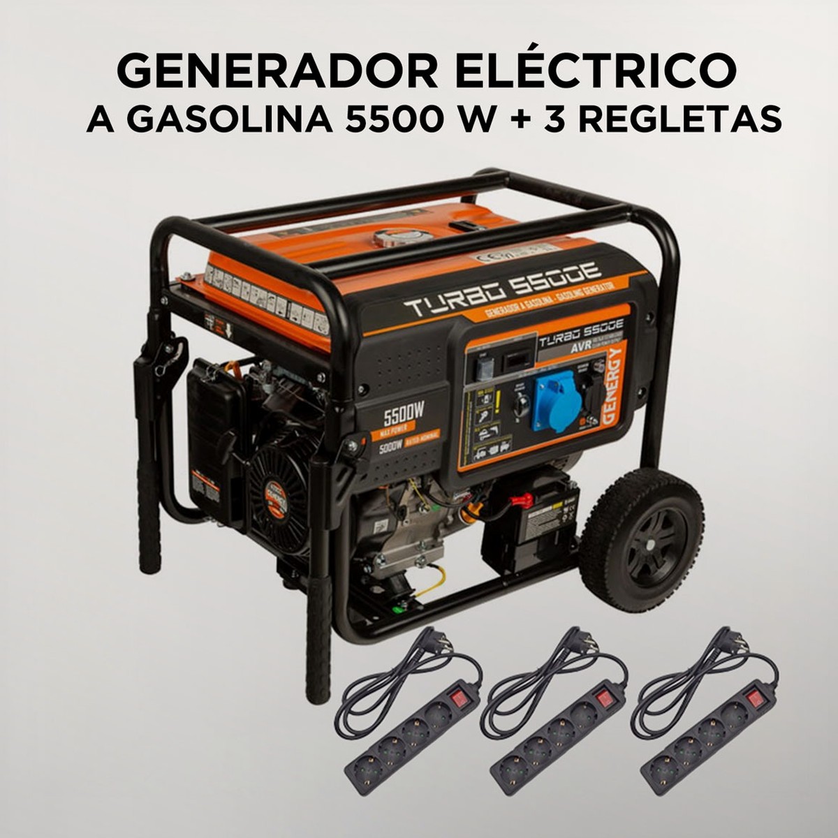 GENERADOR ELÉCTRICO GASOLINA 5500W