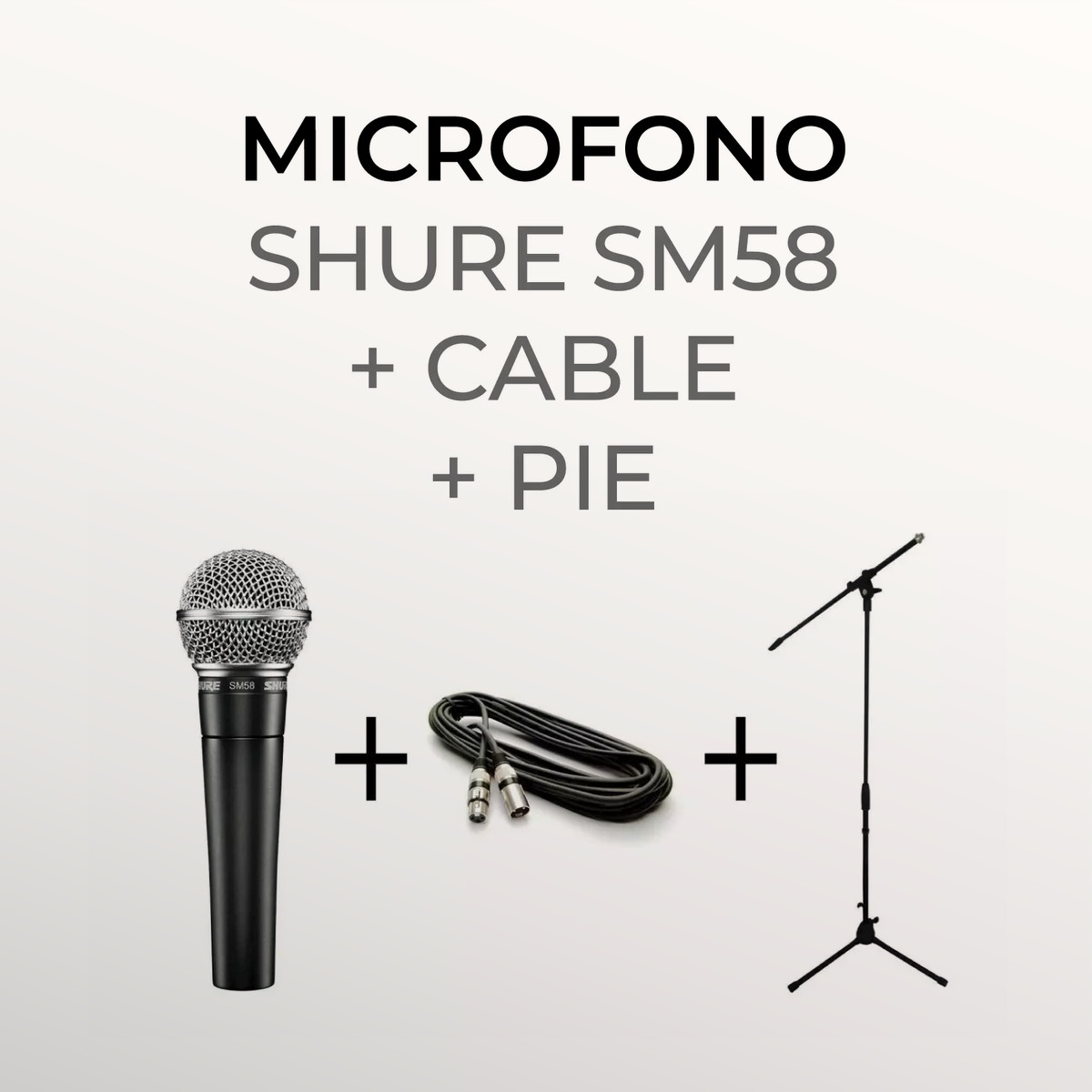 Micrófono Shure SM58 c/cable